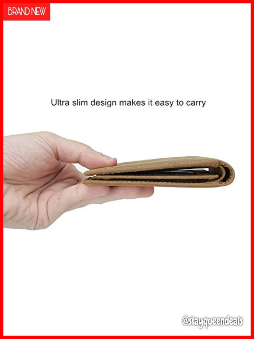 Customized Leather Front Pocket Wallet RFID Minimalist Credit Card Wallets